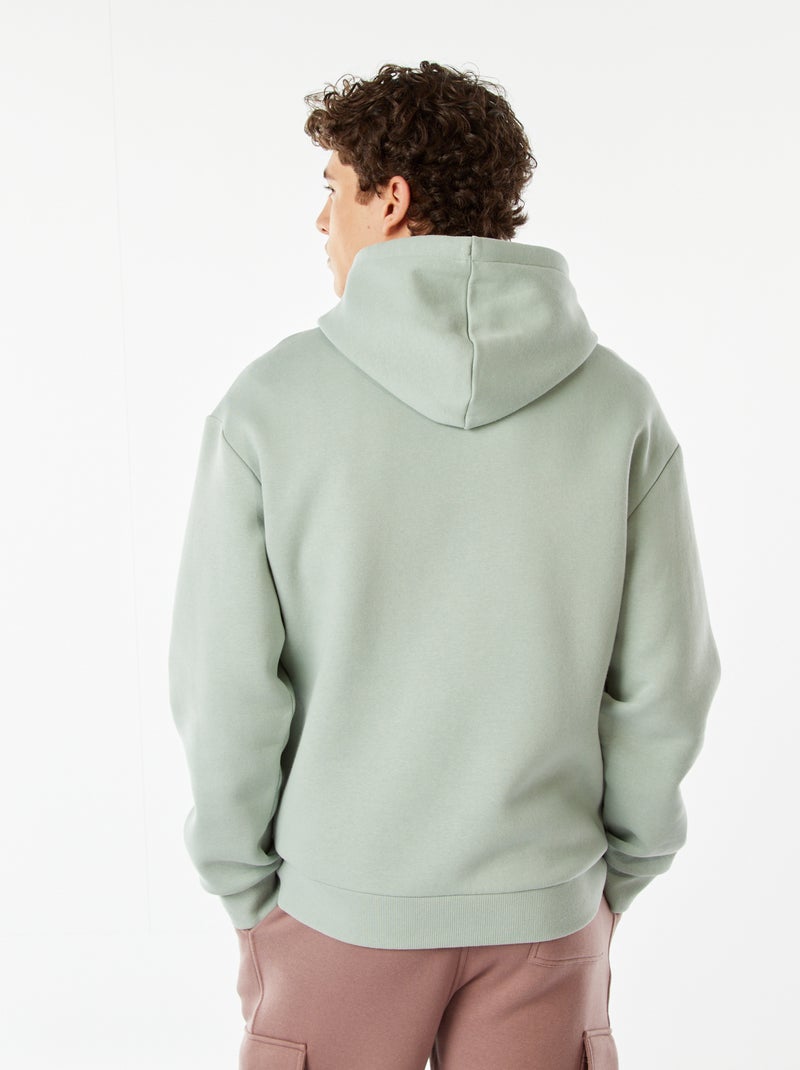 Hoodie van joggingstof Groen - Kiabi
