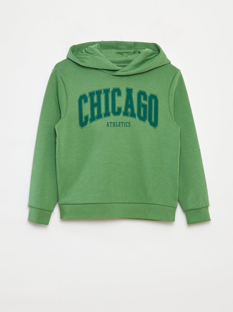 Hoodie van joggingstof Groen - Kiabi