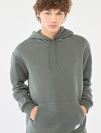 Hoodie van joggingstof
