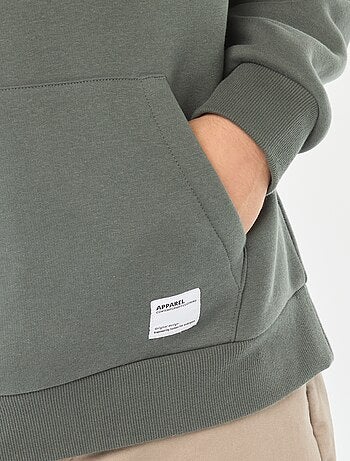 Hoodie van joggingstof