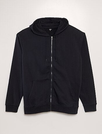 Hoodie van joggingstof met capuchon