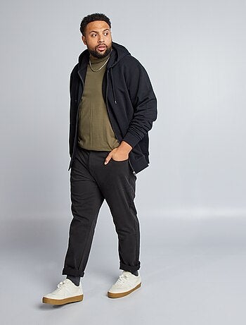 Hoodie van joggingstof met capuchon