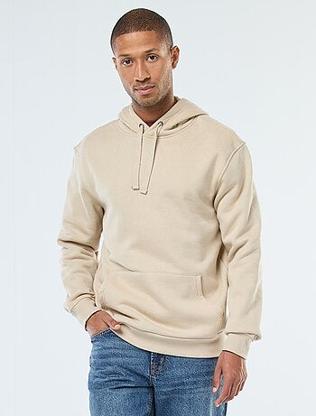 Hoodie van joggingstof met kangaroezak