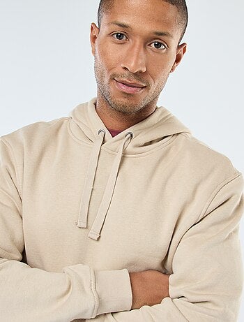 Hoodie van joggingstof met kangaroezak