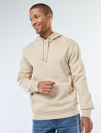 Hoodie van joggingstof met kangaroezak