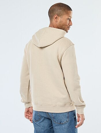 Hoodie van joggingstof met kangaroezak