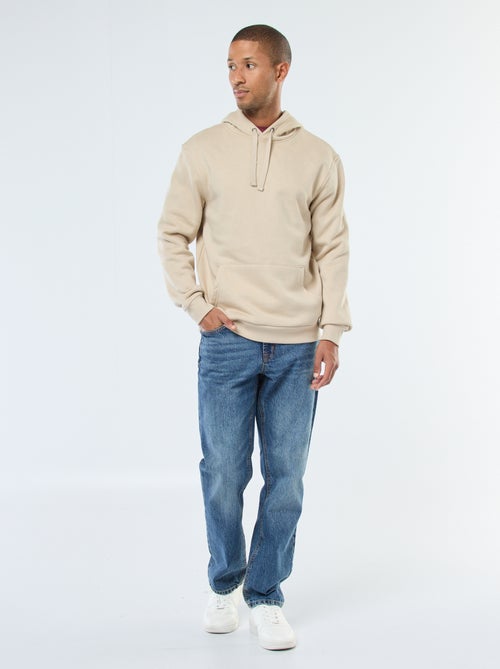 Hoodie van joggingstof met kangaroezak - Kiabi