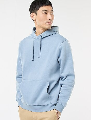 Hoodie van joggingstof met kangaroezak