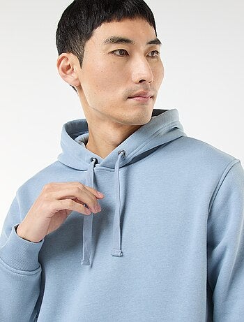 Hoodie van joggingstof met kangaroezak