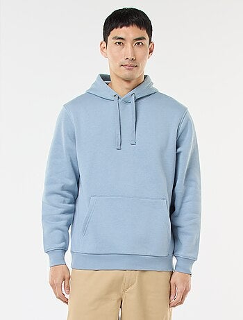 Hoodie van joggingstof met kangaroezak