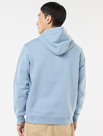 Hoodie van joggingstof met kangaroezak