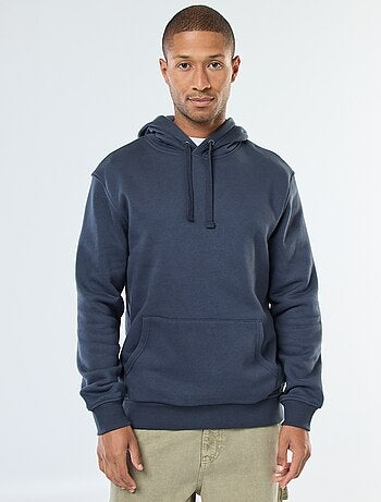 Hoodie van joggingstof met kangaroezak