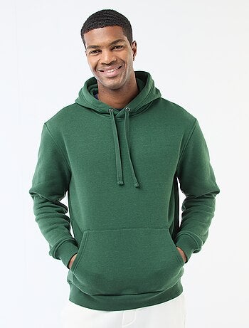 Hoodie van joggingstof met kangaroezak