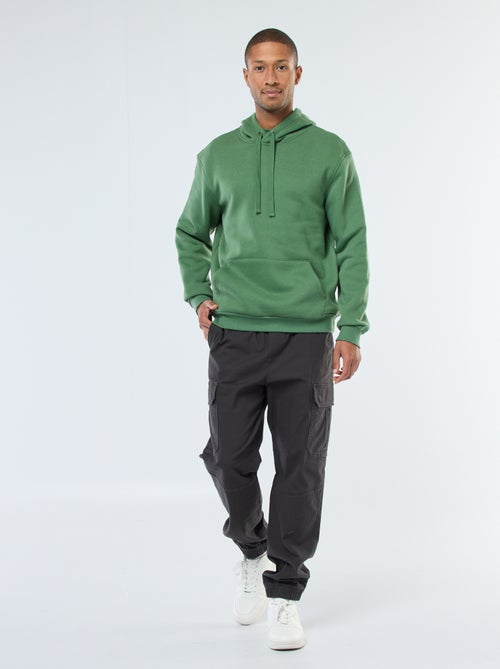 Hoodie van joggingstof met kangaroezak - Kiabi
