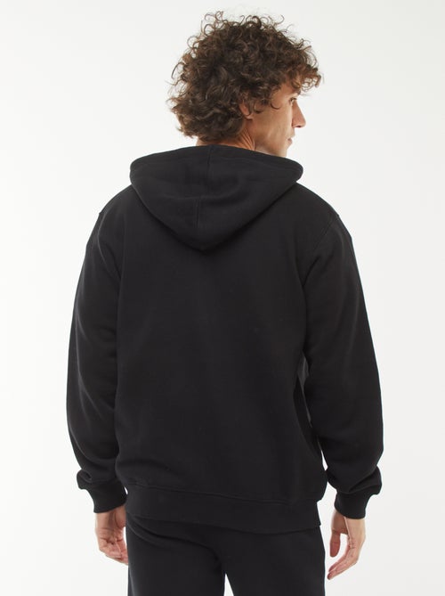 Hoodie van joggingstof met rits - Kiabi