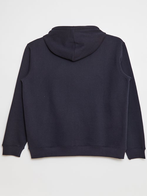 Hoodie van joggingstof met rits - Kiabi