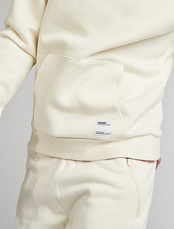 Hoodie van joggingstof