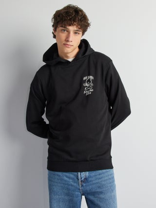 Hoodie van joggingstof