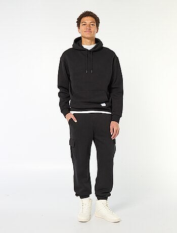 Hoodie van joggingstof