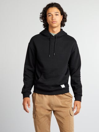 Hoodie van joggingstof