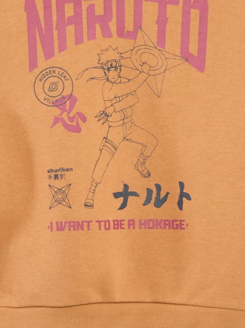 Hoodie van katoenfleece met Naruto-print - Kiabi