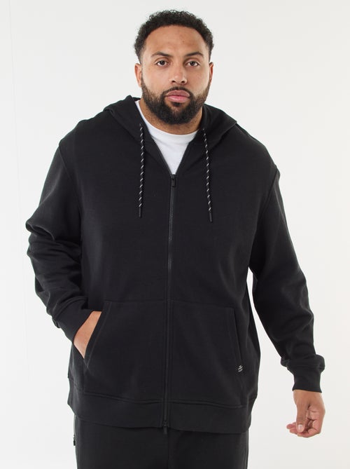 Hoodie van piquéstof met ritssluiting - Kiabi