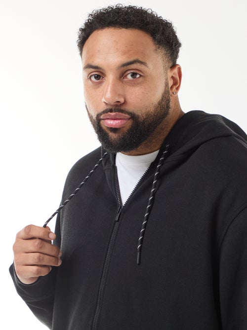 Hoodie van piquéstof met ritssluiting - Kiabi