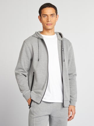 Hoodie van piquétricot