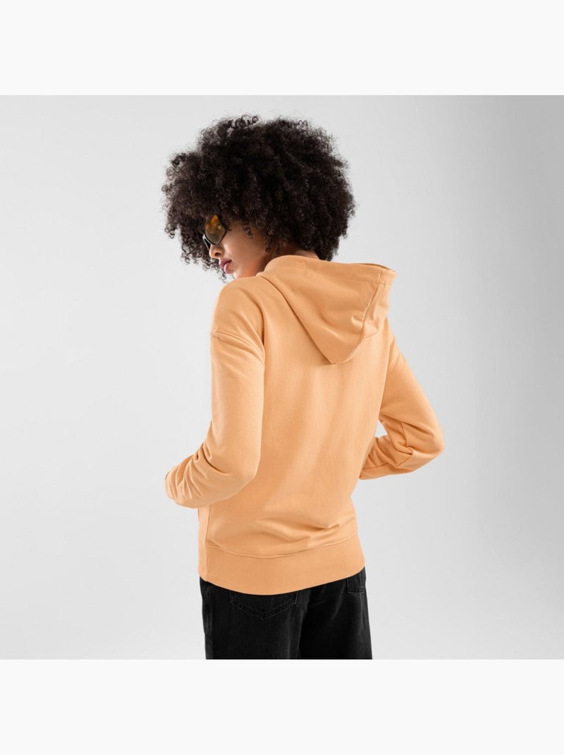 Hoodie voor dames Abrikoos - Kiabi