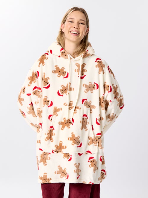 Hoodies à capuche en maille peluche 'Noël' - Kiabi