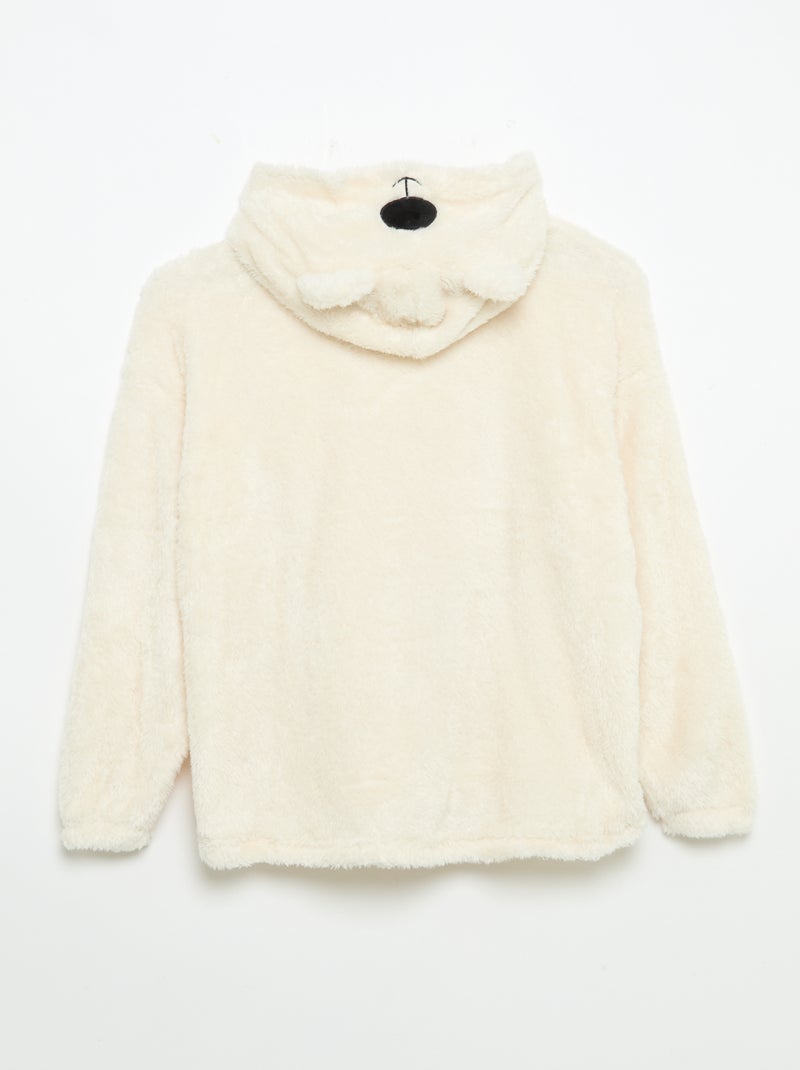 Hoodies en maille peluche Rose - Kiabi