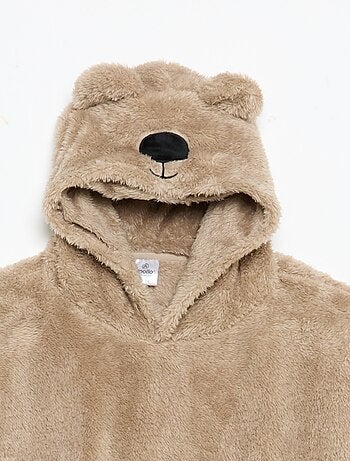 Hoodies van pluche breisel