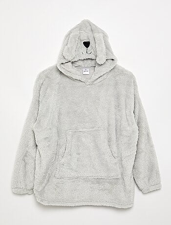 Hoodies van pluche breisel