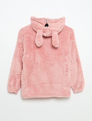 Hoodies van pluche breisel