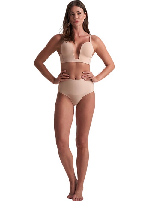 Hooggesneden shapewear slip met bandjes - Kiabi Hooggesneden shapewear slip met bandjes - Kiabi