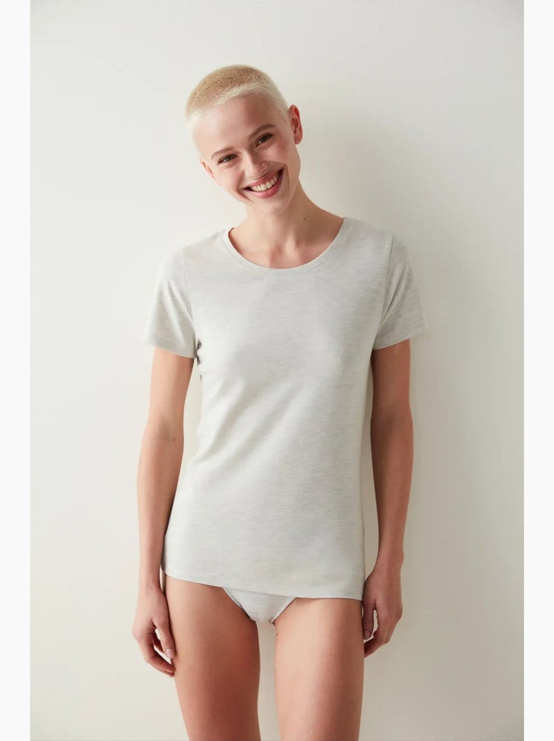 Hot tech basic t-shirt penti Gris clair - Kiabi