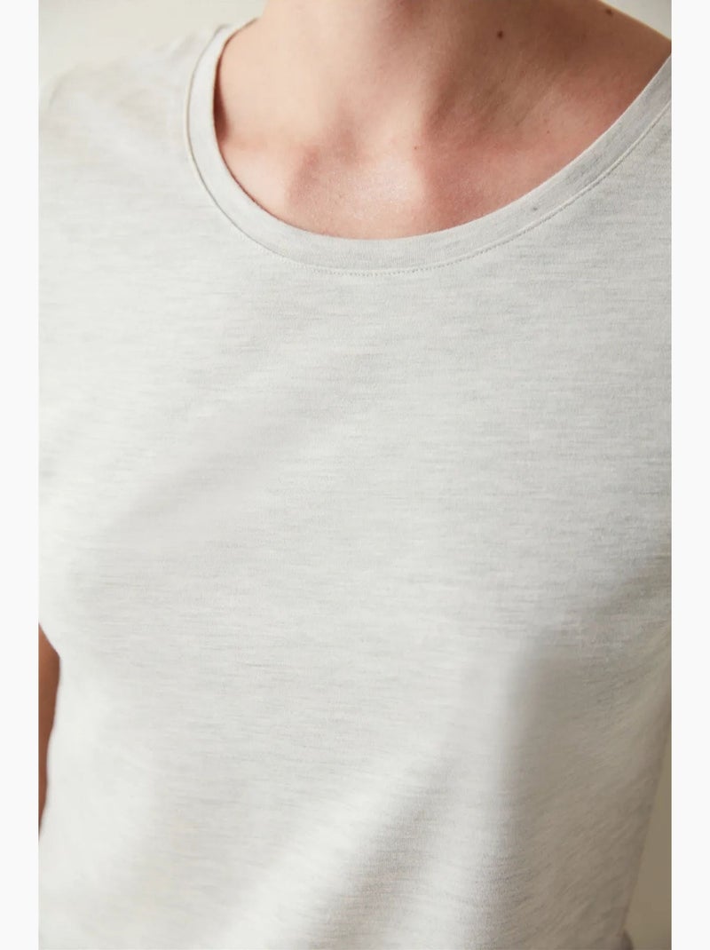 Hot tech basic t-shirt penti Gris clair - Kiabi