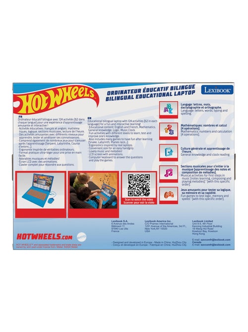Hot wheels tweetalige educatieve laptop – 124 activiteiten in het engels en frans - Kiabi Hot wheels tweetalige educatieve laptop – 124 activiteiten in het engels en frans - Kiabi