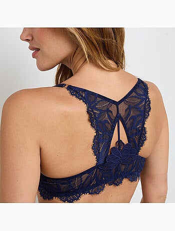 Houda beha met vulling balconette marineblauw