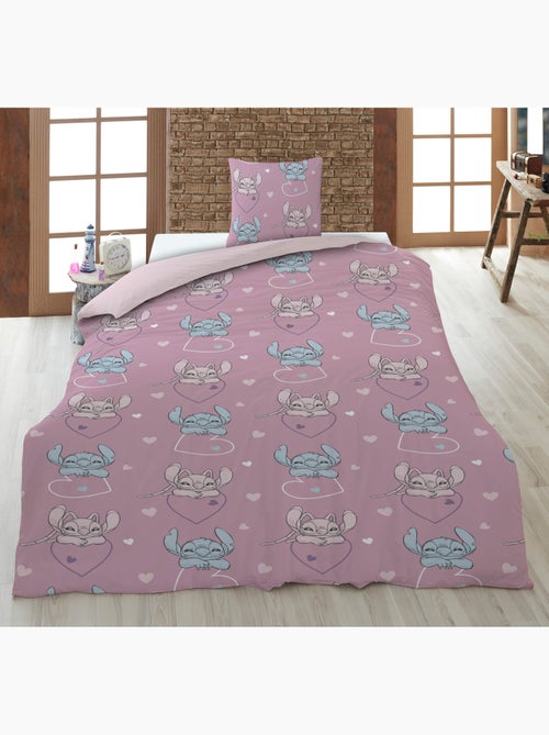 Housse Couette Flanelle Disney Stitch & Angel 140x200cm + Taie – Touché Doux Chaud - Kiabi Housse Couette Flanelle Disney Stitch & Angel 140x200cm + Taie – Touché Doux Chaud - Kiabi