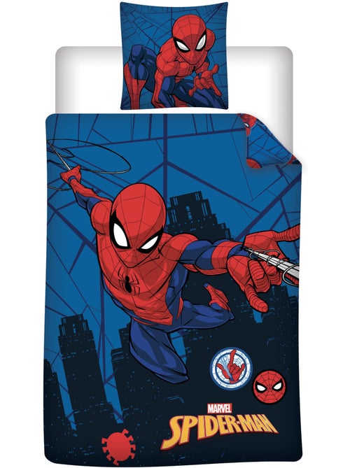 Housse Couette Spider-Man Marvel 140x200cm + Taie 65x65cm – Polycoton - Kiabi Housse Couette Spider-Man Marvel 140x200cm + Taie 65x65cm – Polycoton - Kiabi