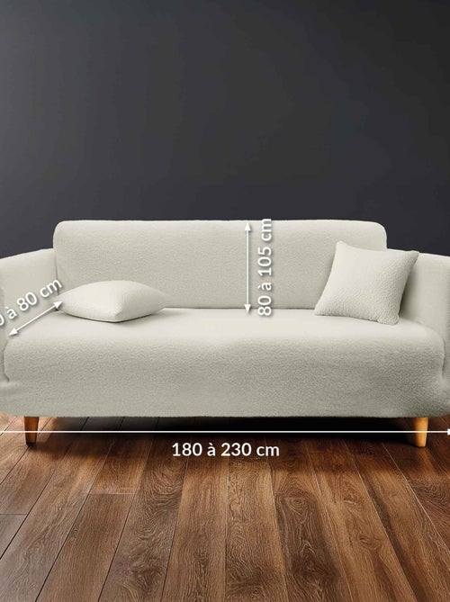 Housse de canapé extensible bouclette - Kiabi