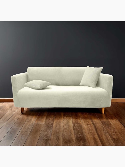 Housse de canapé extensible gaufrée pour canapé 3 places - Kiabi Housse de canapé extensible gaufrée pour canapé 3 places - Kiabi