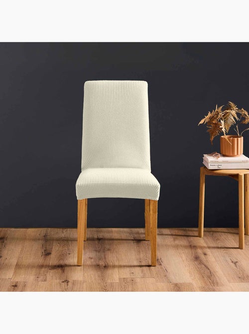 Housse de chaise extensible gaufrée pour assise 40 à 50 cm - Kiabi