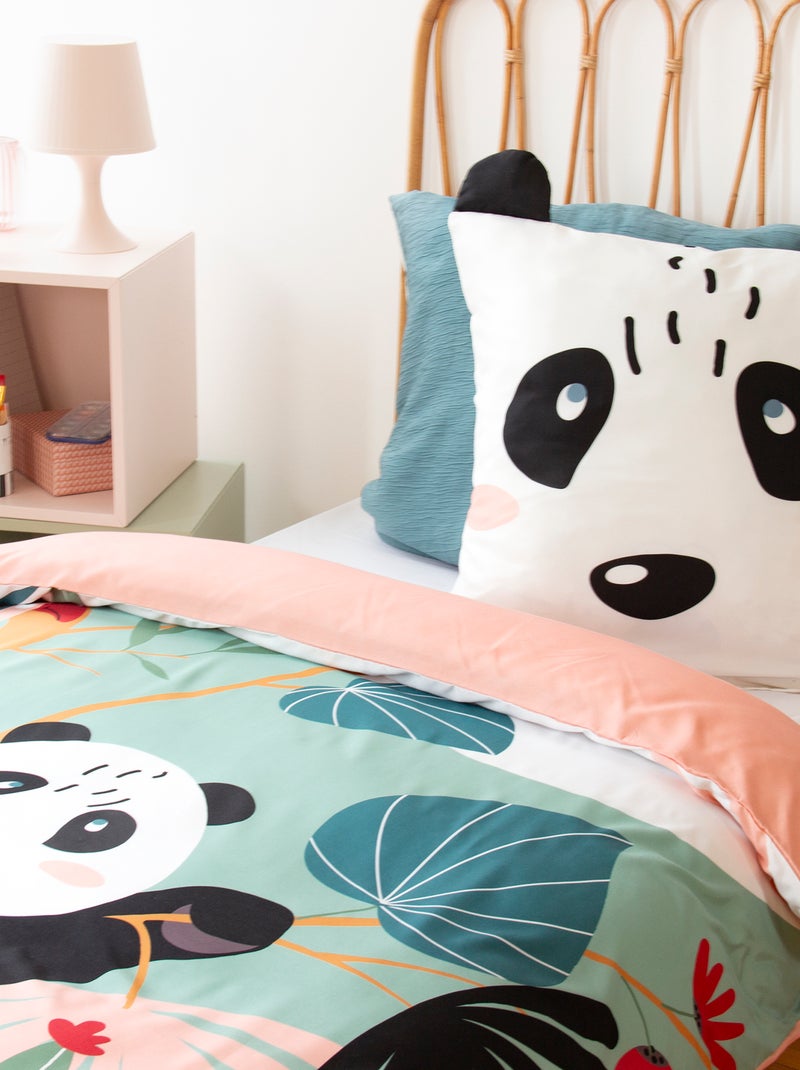 Housse de couette 1 personne (140 x 200 cm) Vert - Kiabi