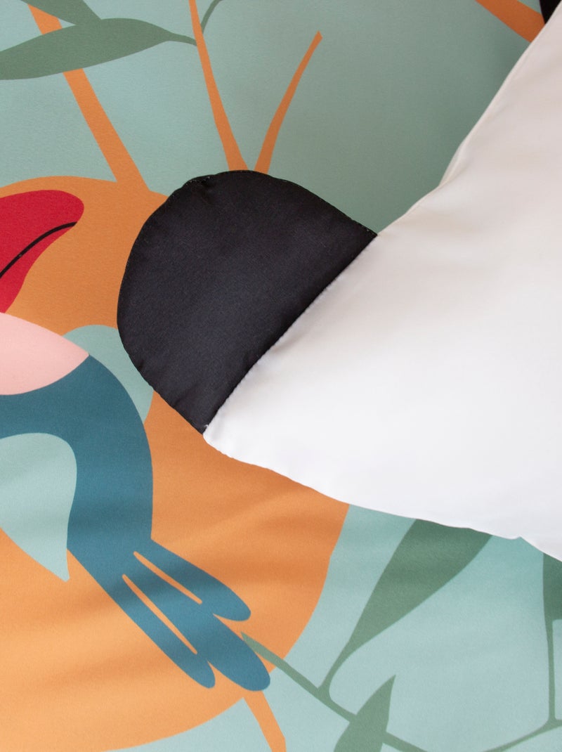 Housse de couette 1 personne (140 x 200 cm) Vert - Kiabi