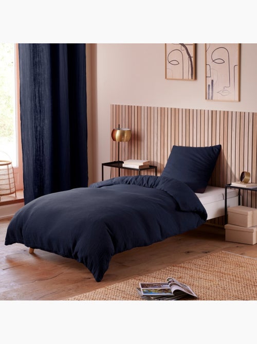 Housse de couette + 1 taie – gaze de coton – avy - Kiabi Housse de couette + 1 taie – gaze de coton – avy - Kiabi