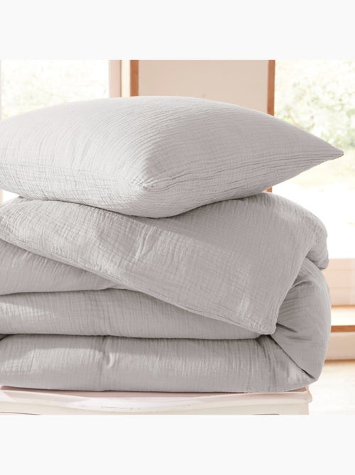 Housse de couette + 1 taie – gaze de coton – avy - Kiabi