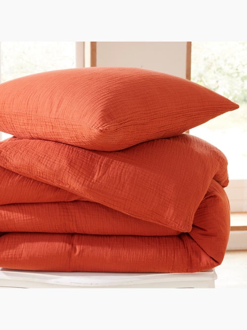 Housse de couette + 1 taie – gaze de coton – avy - Kiabi Housse de couette + 1 taie – gaze de coton – avy - Kiabi