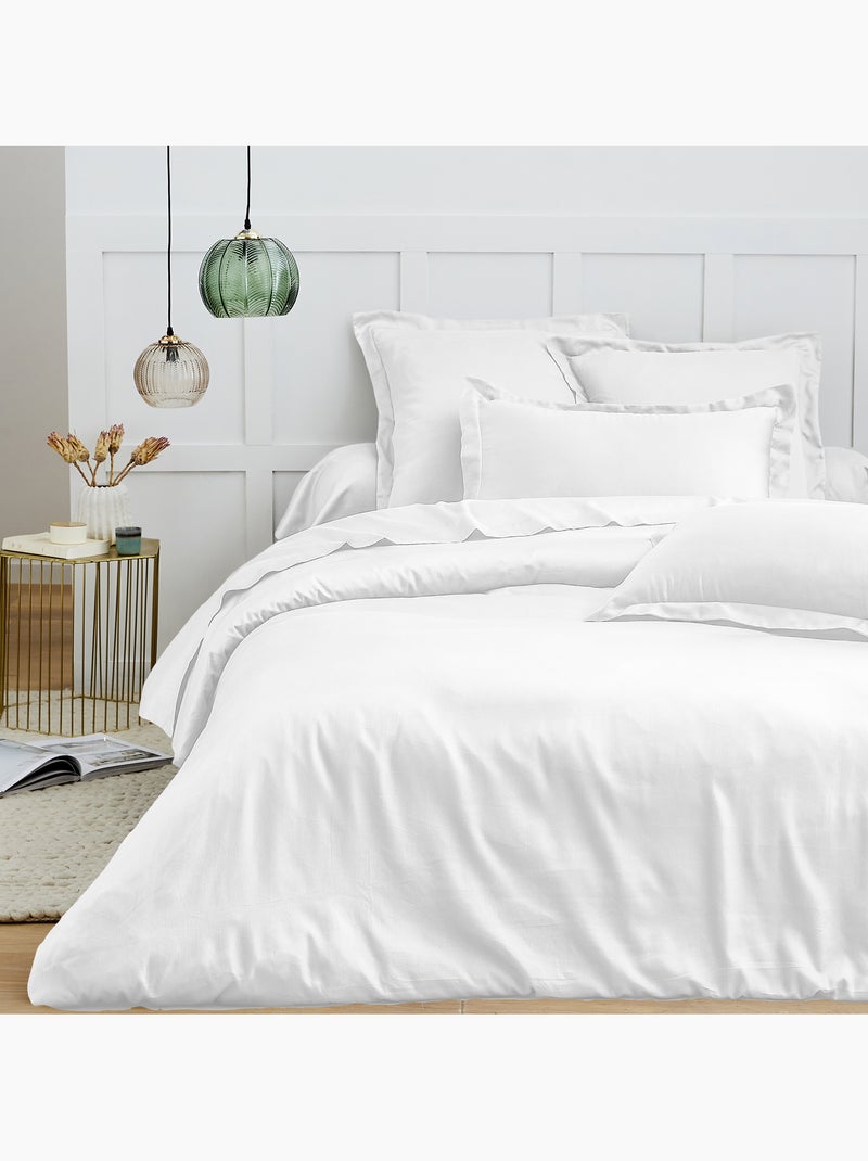 Housse de couette – 100% coton 57 fils/cm² – qualité supérieure Blanc - Kiabi